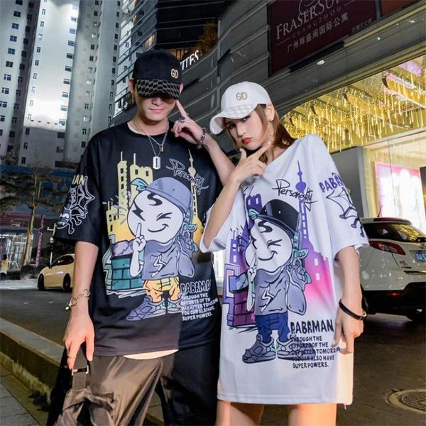 summer men's t-shirt european and american style street hip-hop casual new men's short-sleeved round neck cotton cool t-shirt, White;black
summer men's t-shirt european and american style street hip-hop casual new men's short-sleeved round neck cotton cool t-shirt, White;black