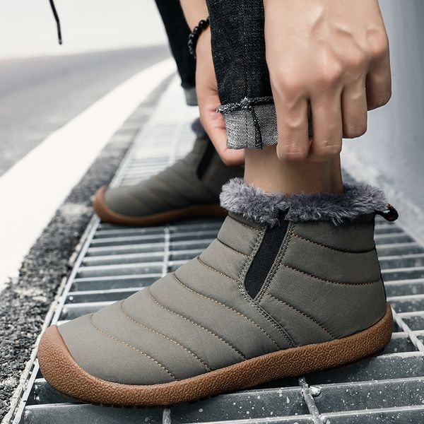 30 super warm men winter boots quality snow boots for men waterproof warm winter shoes men's ankle with fur, Black
30 super warm men winter boots quality snow boots for men waterproof warm winter shoes men's ankle with fur, Black