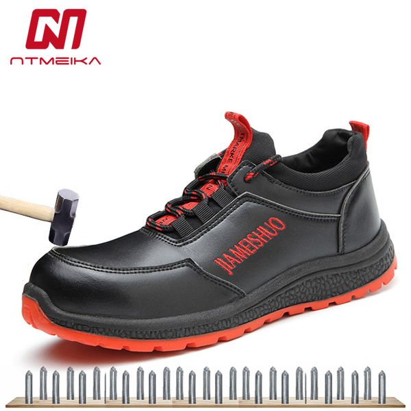 work boots for men steel toe waterproof leather safety shoes anti-slip anti-puncture anti-static working shoes, Black
work boots for men steel toe waterproof leather safety shoes anti-slip anti-puncture anti-static working shoes, Black