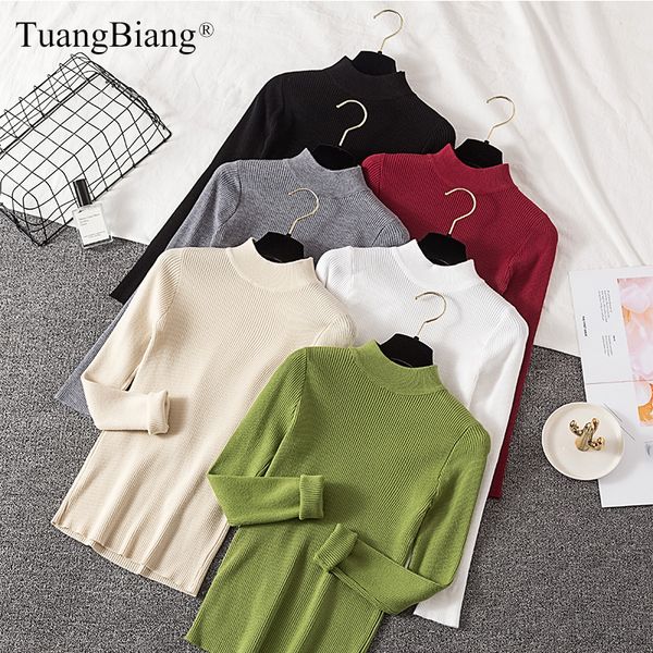 women's sweaters ladies long sleeve knitted autumn burgundy sweater winter basic slim women gray soft turtleneck pullovers knit white j, White;black
women's sweaters ladies long sleeve knitted autumn burgundy sweater winter basic slim women gray soft turtleneck pullovers knit white j, White;black