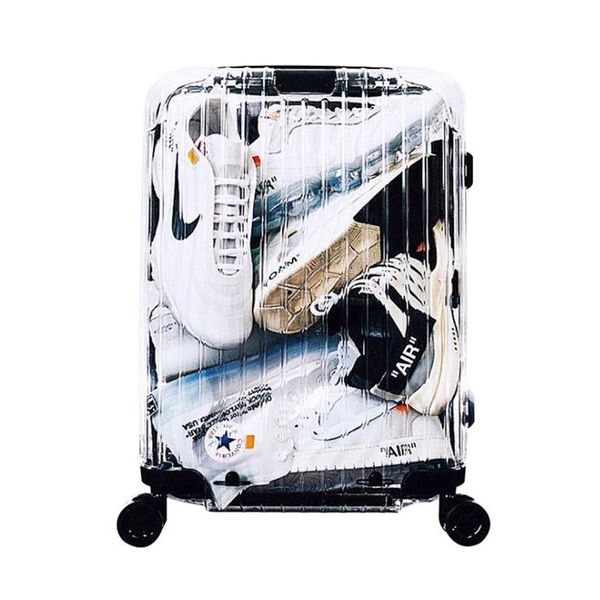 

New transparent suitcase,20"Boarding box,22/24/26 inch Fashion trunk,PC Carry-ons trolley case,Rolling Luggage,Trendy valise