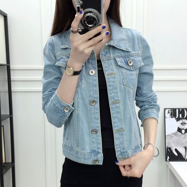 new 2019 spring autumn women plus size 3xl basical jeans jacket coat bleach full sleeves single breast slim women denim jacket, Black;brown
new 2019 spring autumn women plus size 3xl basical jeans jacket coat bleach full sleeves single breast slim women denim jacket, Black;brown