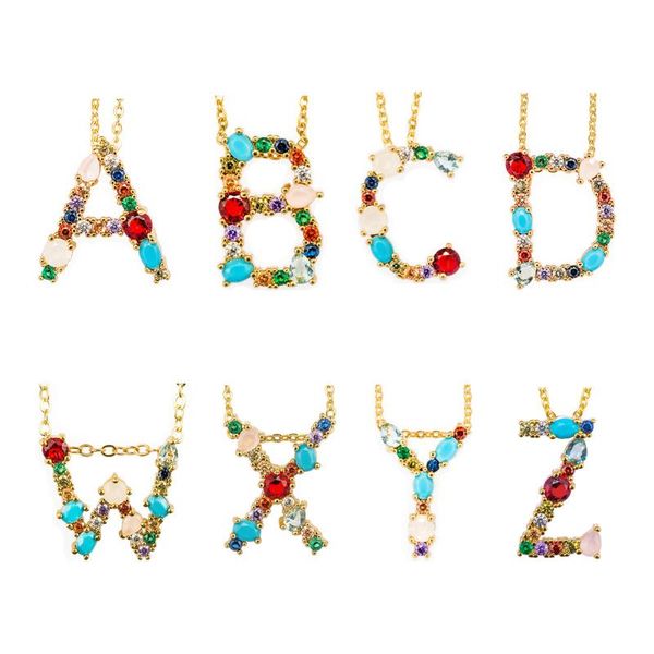 26 letters initial necklace gold color initial multicolor cz necklce personalized letter necklace name jewelry for women gift, Silver
26 letters initial necklace gold color initial multicolor cz necklce personalized letter necklace name jewelry for women gift, Silver