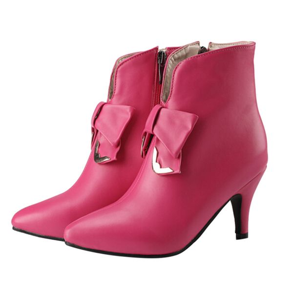 butterfly-knot fashion women's boots leather zipper thin heels winter shoes women ankle boots for women bottes femme, Black
butterfly-knot fashion women's boots leather zipper thin heels winter shoes women ankle boots for women bottes femme, Black