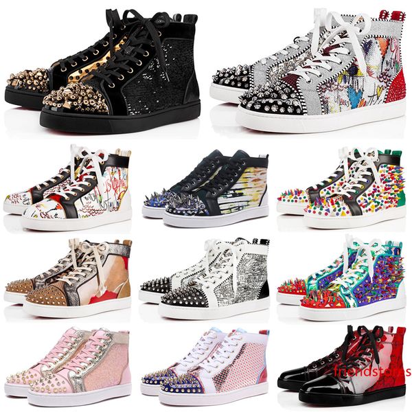 designer shoes suede spike bottoms casual shoes for women mens triple white black red multi-color party wedding flat rivet sneakers 36-47
designer shoes suede spike bottoms casual shoes for women mens triple white black red multi-color party wedding flat rivet sneakers 36-47