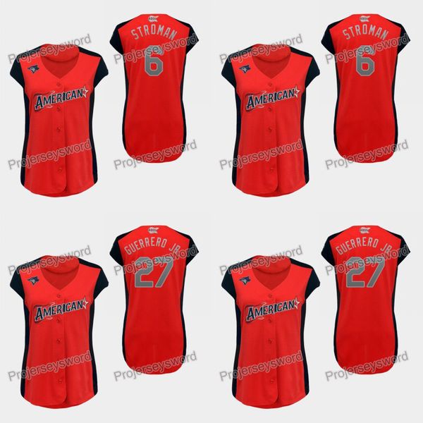 Womens Toronto 27 Vladimir Guerrero Jr. JR American League Blue Jays Jersey 6 Marcus Stroman 100% Stitched Allstar Baseball Jerseys Red
Womens Toronto 27 Vladimir Guerrero Jr. JR American League Blue Jays Jersey 6 Marcus Stroman 100% Stitched Allstar Baseball Jerseys Red
