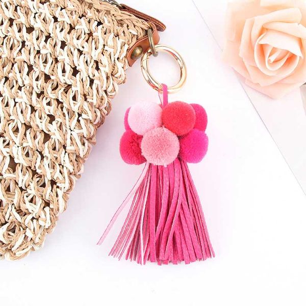 1pc colorful boho style big ball hanging with tassel keychains vegetable plush couple key chain bag pendant for women jewelry, Black
1pc colorful boho style big ball hanging with tassel keychains vegetable plush couple key chain bag pendant for women jewelry, Black