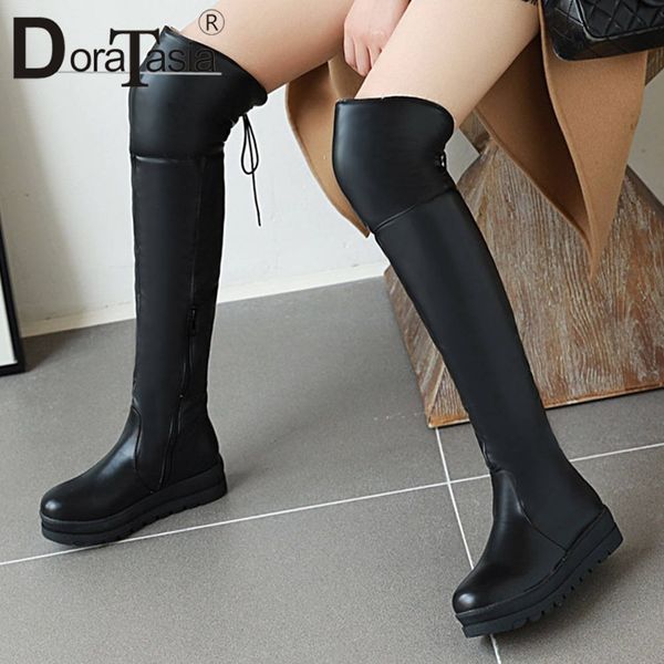 doratasia new fashion big size 34-43 ladies flat with shoes woman casual autumn winter thigh high over the knee boots women, Black
doratasia new fashion big size 34-43 ladies flat with shoes woman casual autumn winter thigh high over the knee boots women, Black