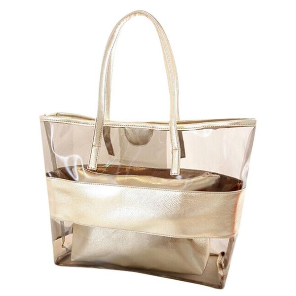 2pc clear women tote bag pvc transparent shopping bag shoulder handbag women tote travel bags environmentally storage bags #t1g
2pc clear women tote bag pvc transparent shopping bag shoulder handbag women tote travel bags environmentally storage bags #t1g