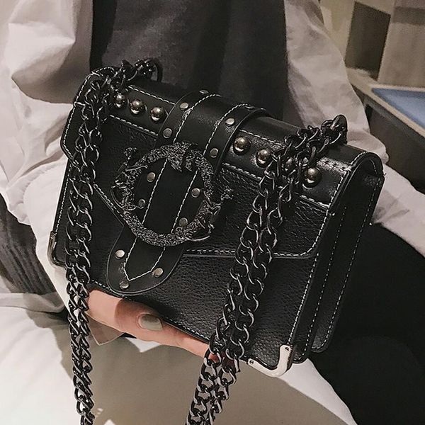 european fashion female square bag 2019 new quality pu leather women's designer handbag rivet lock chain shoulder messenger bags
european fashion female square bag 2019 new quality pu leather women's designer handbag rivet lock chain shoulder messenger bags