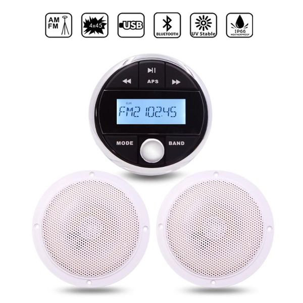marine stereo bluetooth radio audio receiver fm am car mp3 player+5.25'' waterproof marine speaker for yacht boat utv motorcycle
marine stereo bluetooth radio audio receiver fm am car mp3 player+5.25'' waterproof marine speaker for yacht boat utv motorcycle