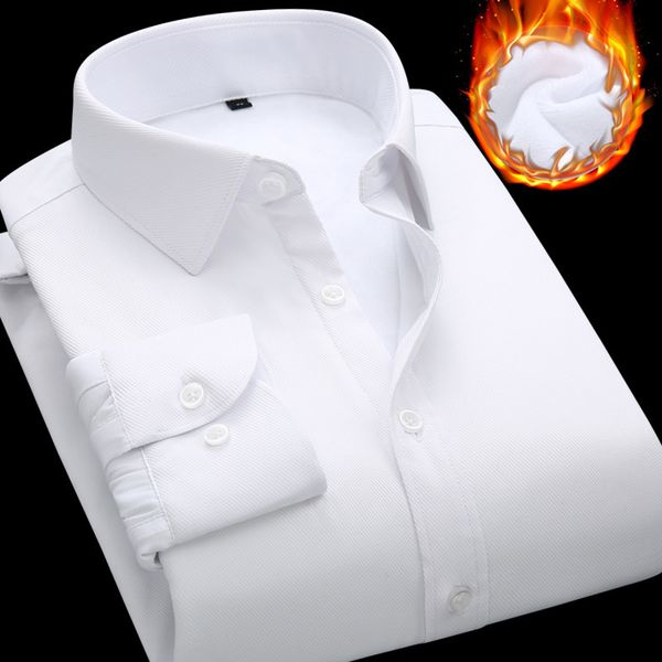 mens designer dongyu plus velvet solid color long sleeve business professional warm shirt, White;black
mens designer dongyu plus velvet solid color long sleeve business professional warm shirt, White;black