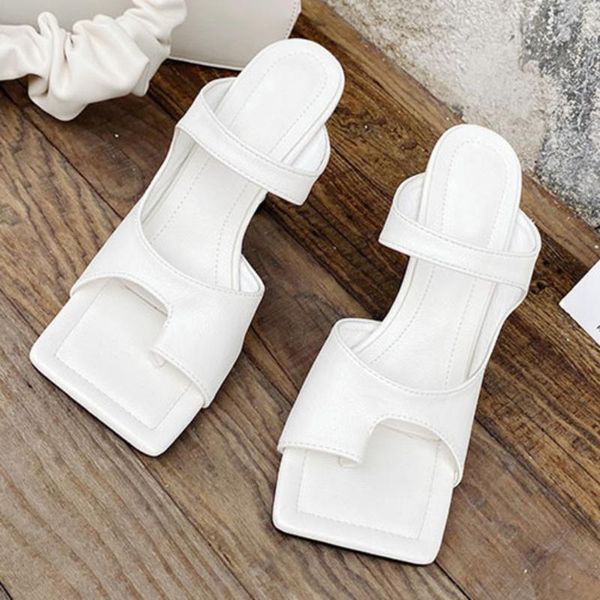 slippers outdoor high slip quality on women slides fashion clip toe narrow band square ladies shoes stiletto heels, Black
slippers outdoor high slip quality on women slides fashion clip toe narrow band square ladies shoes stiletto heels, Black