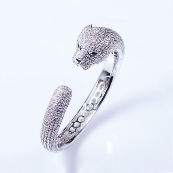 gold color panther head inlaid with zircon exquisite luxury bracelet personality men and women bracelet open ring adjustable jewelry, Golden;silver
gold color panther head inlaid with zircon exquisite luxury bracelet personality men and women bracelet open ring adjustable jewelry, Golden;silver