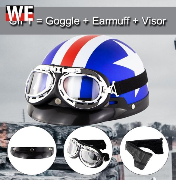 vintage motorcycle helmet with goggles half face skull cap sunscreen retro helmet scooter cycling touring vintage moto
vintage motorcycle helmet with goggles half face skull cap sunscreen retro helmet scooter cycling touring vintage moto