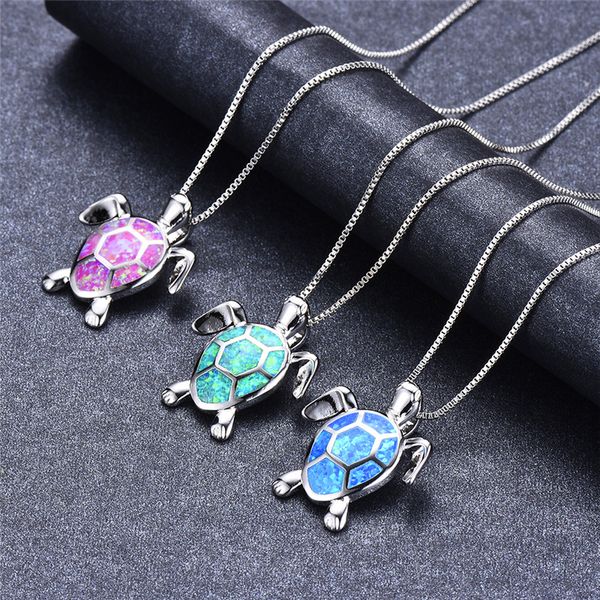 boho blue white green fire opal necklace 925 sterling silver turtle pendants necklaces for women animal jewelry new year gifts
boho blue white green fire opal necklace 925 sterling silver turtle pendants necklaces for women animal jewelry new year gifts
