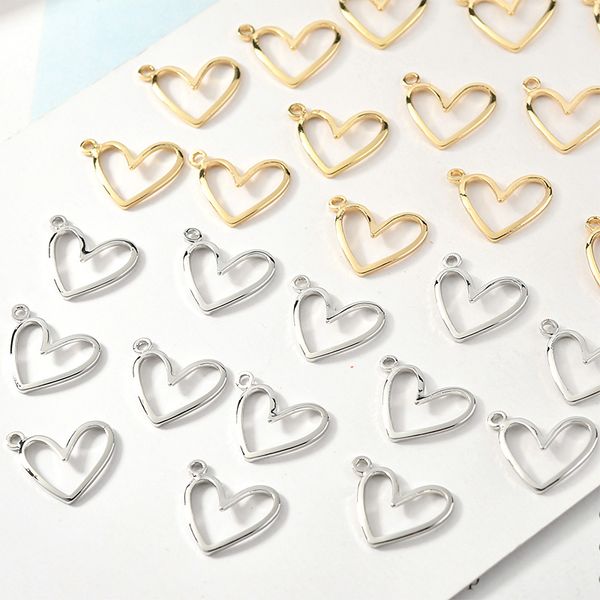 40pcs/lot 12*14mm hollow out style silver gold tone plated alloy jewelry heart charms ornament accessoried diy pendants, Bronze;silver
40pcs/lot 12*14mm hollow out style silver gold tone plated alloy jewelry heart charms ornament accessoried diy pendants, Bronze;silver