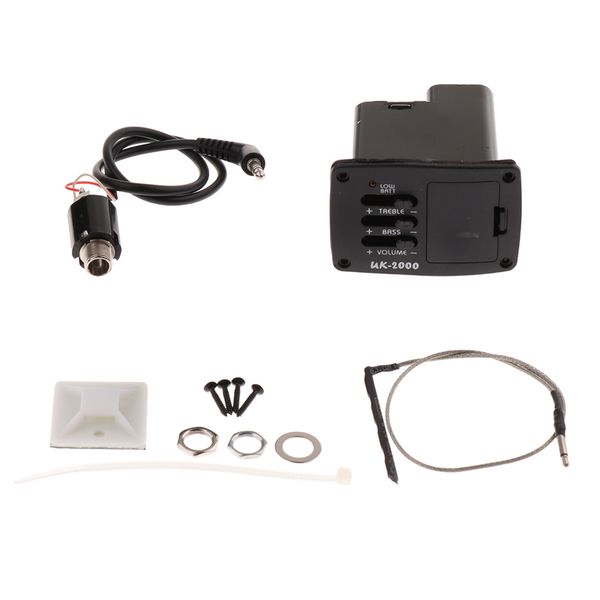 1 set black 2 band eq amplifier preamp pickup uk-2000 for ukulele accessory 
1 set black 2 band eq amplifier preamp pickup uk-2000 for ukulele accessory