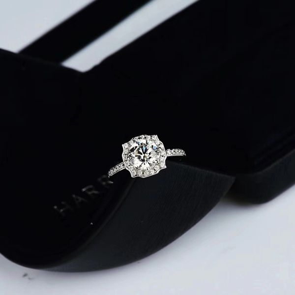 fashion- early spring new listing classic single round with micro-dense set diamond outer ring simulation diamond ring female, Silver
fashion- early spring new listing classic single round with micro-dense set diamond outer ring simulation diamond ring female, Silver