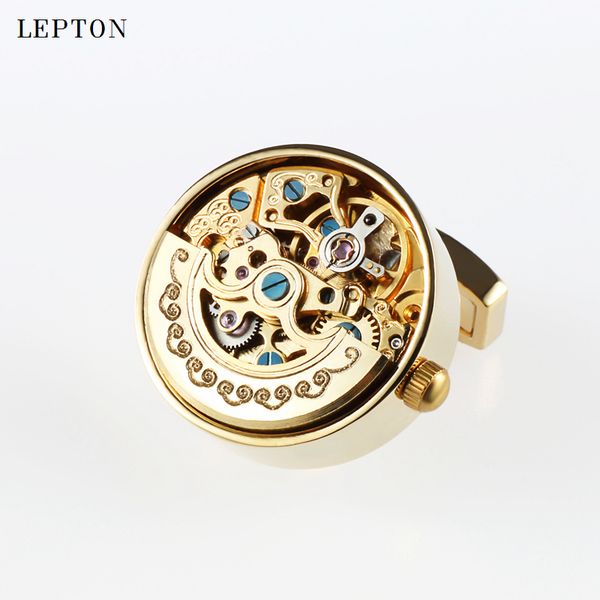 low-key luxury functional watch movement cufflinks lepton stainless steel steampunk gear watch mechanism cufflinks for mens, Silver;golden
low-key luxury functional watch movement cufflinks lepton stainless steel steampunk gear watch mechanism cufflinks for mens, Silver;golden