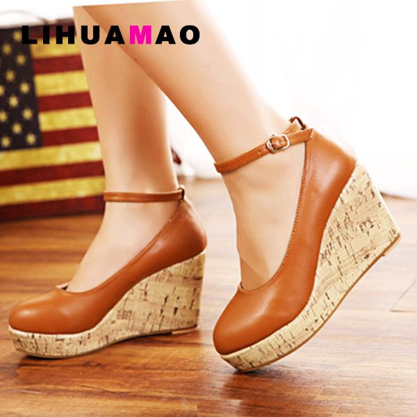 lihuamao women wedges comfortable shoes platform round toe ankle strap pumps work office career wedding party shoes, Black
lihuamao women wedges comfortable shoes platform round toe ankle strap pumps work office career wedding party shoes, Black