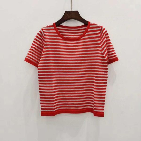 303 2020 летний бренд тот же стиль свитер с коротким рукавом полосатый круглый вырез мода роскошная женская одежда kint qian, White;black
303 2020 летний бренд тот же стиль свитер с коротким рукавом полосатый круглый вырез мода роскошная женская одежда kint qian, White;black