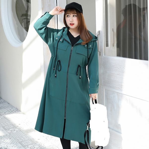 women trench coats hooded outwear plus size elastic waist spring full sleeve lady trench coat long adjust waist outwears 4xl, Tan;black
women trench coats hooded outwear plus size elastic waist spring full sleeve lady trench coat long adjust waist outwears 4xl, Tan;black