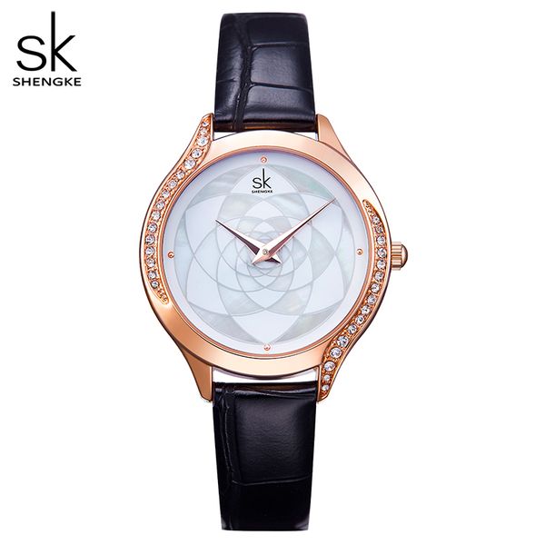 rose gold women watches shengke brand rhinestone flower patern elegant lady wristwatch fashion casual female watch gift, Slivery;brown
rose gold women watches shengke brand rhinestone flower patern elegant lady wristwatch fashion casual female watch gift, Slivery;brown