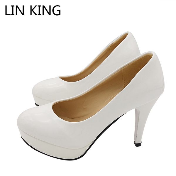 lin king spring high heels women pumps platform patent leather black red white brand women shoes platform high heels shoes
lin king spring high heels women pumps platform patent leather black red white brand women shoes platform high heels shoes