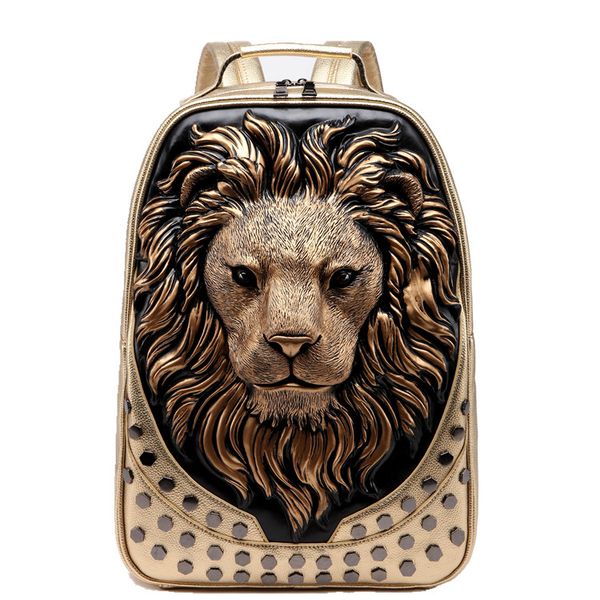 designer handbag mco 3d embossed lion head studded rivet gother men backpack women pu leather soft travel backpacks lapschool halloween
designer handbag mco 3d embossed lion head studded rivet gother men backpack women pu leather soft travel backpacks lapschool halloween
