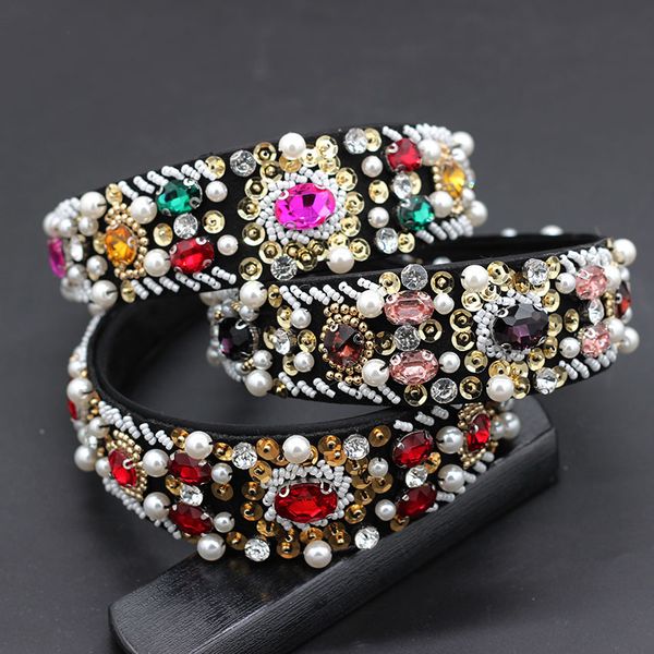 wild fashion personality dance headband accessories baroque fashion headband hand-stitched rice beads wild 762, Golden;white
wild fashion personality dance headband accessories baroque fashion headband hand-stitched rice beads wild 762, Golden;white