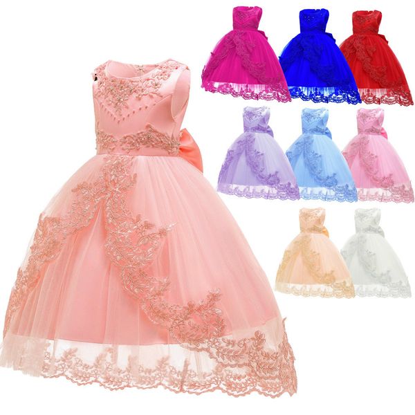 backlakegirls new style children pink princess 2019 organza flower girl dresses sleeveless appliques and bow for wedding party, Red;yellow
backlakegirls new style children pink princess 2019 organza flower girl dresses sleeveless appliques and bow for wedding party, Red;yellow