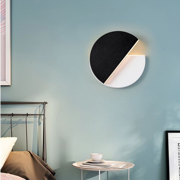 nordic round rotatable wall light living room bedside lamp aisle staircase reading sconce black white adjustable indoor lighting
nordic round rotatable wall light living room bedside lamp aisle staircase reading sconce black white adjustable indoor lighting