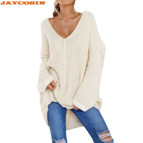 jaycosin fashion womens solid color casual long sleeve v-neck jumper sweaters blouse sweater new, White;black
jaycosin fashion womens solid color casual long sleeve v-neck jumper sweaters blouse sweater new, White;black