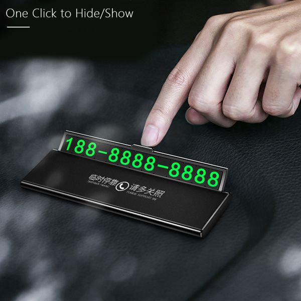 one-click hid car temporary parking card phone number ultra-thin drawer hideable luminous telephone number plate car accessories
one-click hid car temporary parking card phone number ultra-thin drawer hideable luminous telephone number plate car accessories