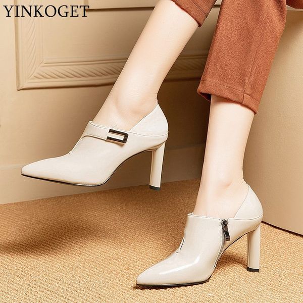yinkoget fashion brand genuine leather pointed toe high heels office ladies shoes buckle women high heel shoes women heels, Black
yinkoget fashion brand genuine leather pointed toe high heels office ladies shoes buckle women high heel shoes women heels, Black