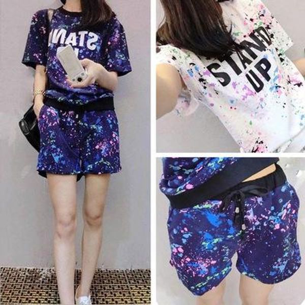 summer two pieces women 's sets +shorts sweatsuits fashion cotton vintage sleepwear women tracksuits camouflage suit convention, Gray
summer two pieces women 's sets +shorts sweatsuits fashion cotton vintage sleepwear women tracksuits camouflage suit convention, Gray