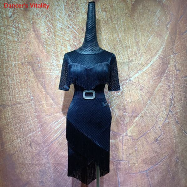 latin dance suit fashion mesh half sleeves +tassel skirts 2pcs set for lady's ballroom waltz dance test practice costumes, Black;red
latin dance suit fashion mesh half sleeves +tassel skirts 2pcs set for lady's ballroom waltz dance test practice costumes, Black;red