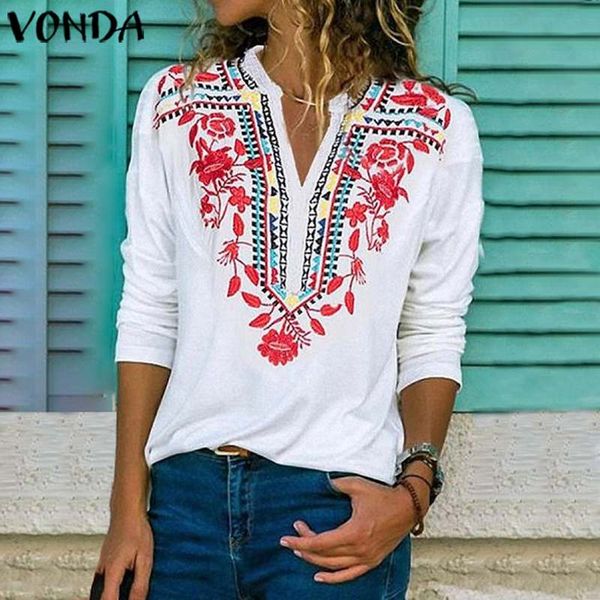 floral printed tunic women's blouse spring chemise 2019 vonda vintage long sleeve shirt female fashion blusas oversized 5xl, White
floral printed tunic women's blouse spring chemise 2019 vonda vintage long sleeve shirt female fashion blusas oversized 5xl, White