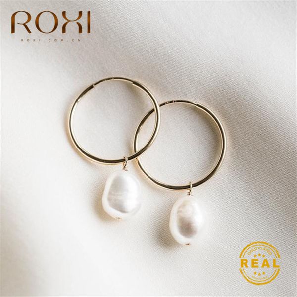 roxi 2020 fashion hoop earrings for women geometric circle loop earring real natural freshwater pearl earrings wedding jewelry, Golden;silver
roxi 2020 fashion hoop earrings for women geometric circle loop earring real natural freshwater pearl earrings wedding jewelry, Golden;silver