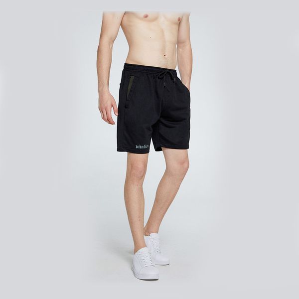 shorts men summer fashion pocket design men shorts elastic waist beach, White;black