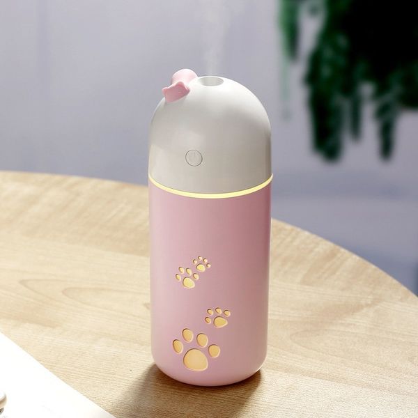 220ml cute cat footprint air humidifier mini usb portable timing moisturizer with colorful night light for home car air purifier
220ml cute cat footprint air humidifier mini usb portable timing moisturizer with colorful night light for home car air purifier