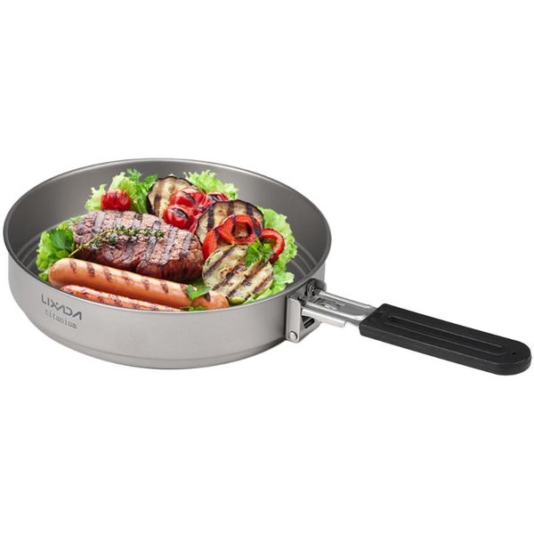 lixada 1400ml titanium fry pan ultralight grill frying pan with folding handle for outdoor cookware camping equipment
lixada 1400ml titanium fry pan ultralight grill frying pan with folding handle for outdoor cookware camping equipment