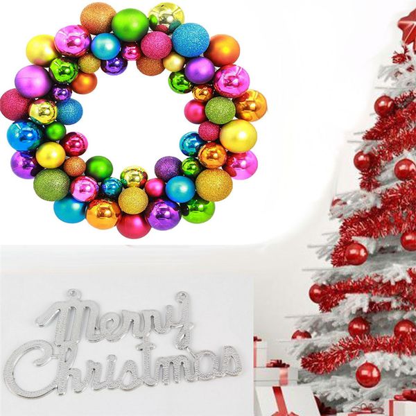 new 1pc christmas ball wreath xmas door hanging wreath wall ornament garland decoration new year decor 1115#30
new 1pc christmas ball wreath xmas door hanging wreath wall ornament garland decoration new year decor 1115#30