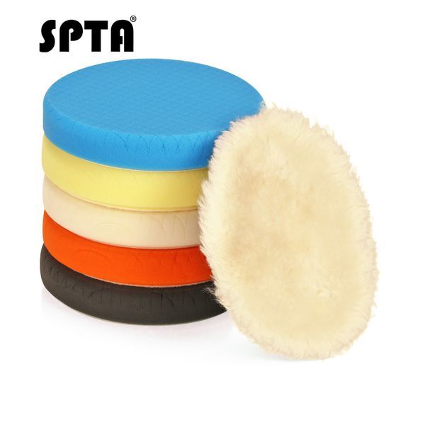 spta 7inch 180mm compound buffing sponge polishing wool pads kit buffing woolen pad for car buffer polisher sanding waxing 6pcs
spta 7inch 180mm compound buffing sponge polishing wool pads kit buffing woolen pad for car buffer polisher sanding waxing 6pcs