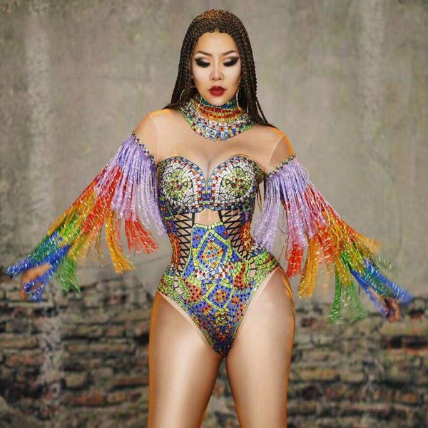 colorful rhinestones festival bodysuit dance show one-piece costume women performance leotard nightclub singer dj outfit, Black;red
colorful rhinestones festival bodysuit dance show one-piece costume women performance leotard nightclub singer dj outfit, Black;red