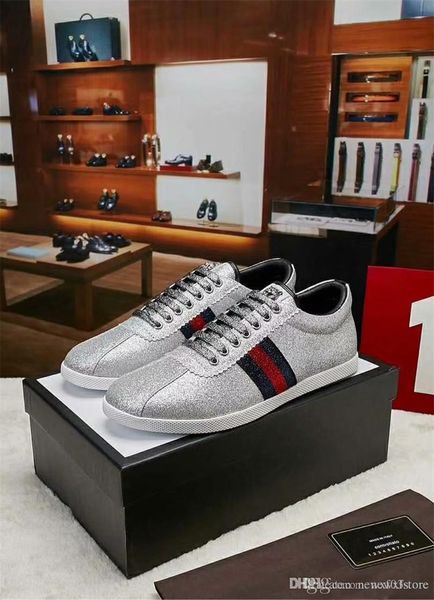 Men's STUDDED GLITTER WEB SNEAKERS 414684 SILVER Low Cut Low Top Fashion Sneaker Shoe white With Box
Men's STUDDED GLITTER WEB SNEAKERS 414684 SILVER Low Cut Low Top Fashion Sneaker Shoe white With Box