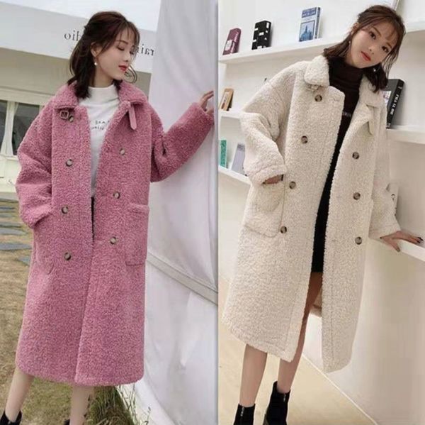 woolen coat female mid-length over the knee winter new thickened loose woolen coat tide pink blue fuchsia ivory white champ, Black
woolen coat female mid-length over the knee winter new thickened loose woolen coat tide pink blue fuchsia ivory white champ, Black