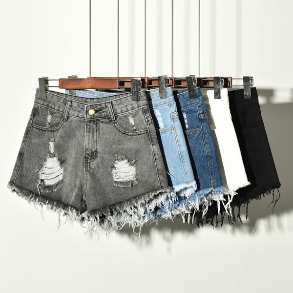 2019new women high waisted shorts hole tassel ripped distressed cutoffs ants denim short jeans shorts female feminino, Blue
2019new women high waisted shorts hole tassel ripped distressed cutoffs ants denim short jeans shorts female feminino, Blue