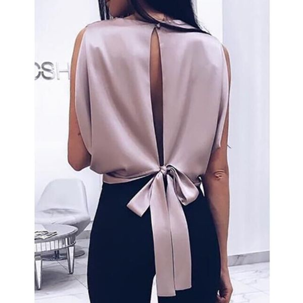 women blouse 2020 spring summer bowknot shirts casual loose plus size blusas, White